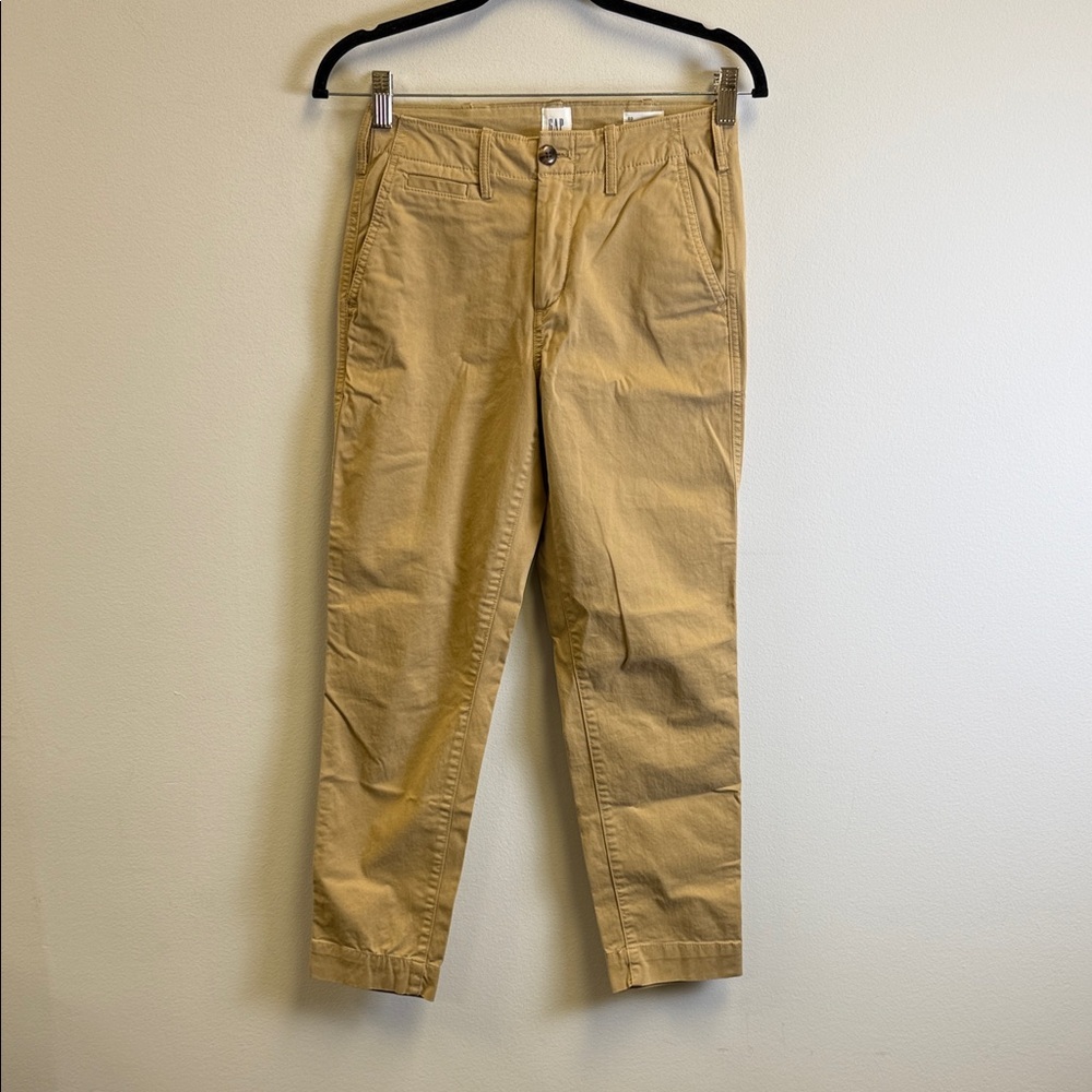 GAP Women's Tan Straight Khaki Pants
